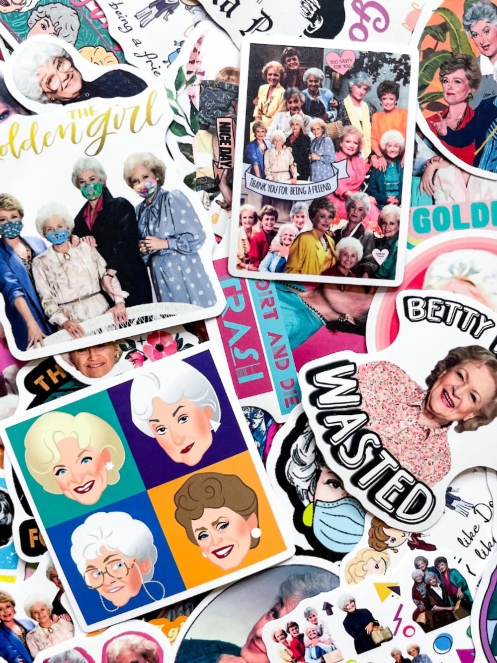 20 pack of The Golden Girls Stickers